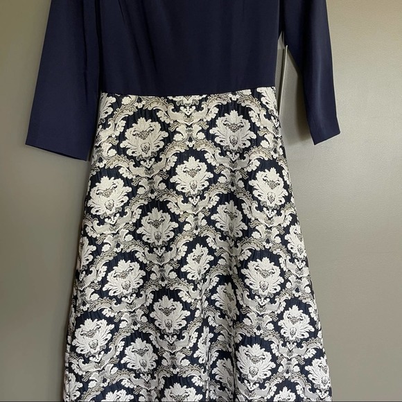 NWT Kay Unger Izabella A-Line Evening Gown Navy 2 - Picture 6 of 15